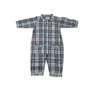 Le Petite Caddie Blue Check Pyjamas, Size 2