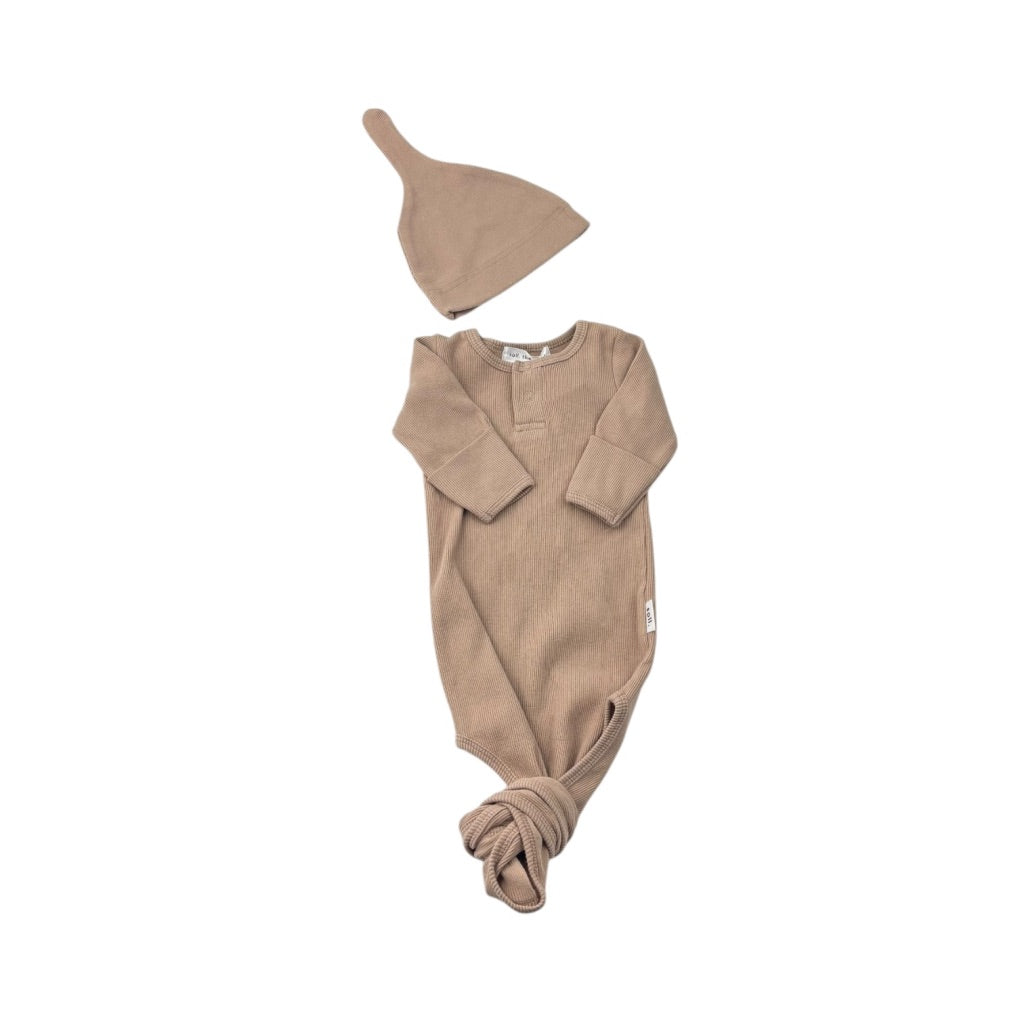Soll The Label Ribbed Onesie and Hat Set, Size Newborn