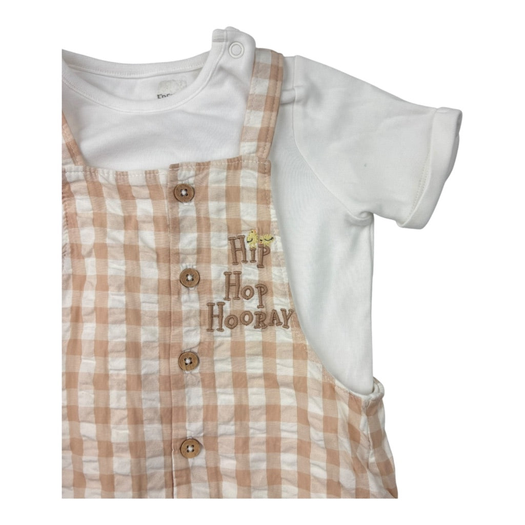 Fred and Flo Gingham Two Piece Set, Size 2