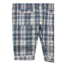 Le Petite Caddie Blue Check Pyjamas, Size 2