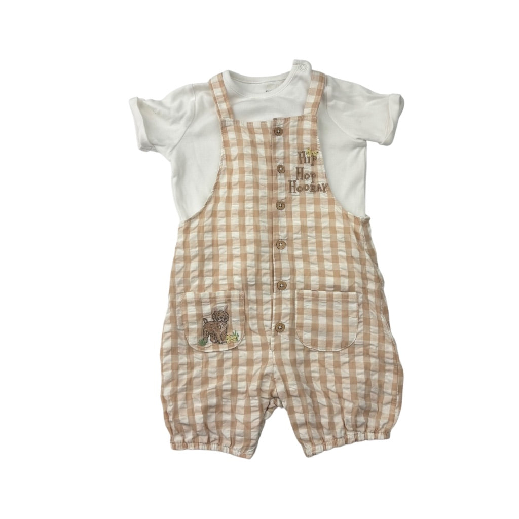 Fred and Flo Gingham Two Piece Set, Size 2